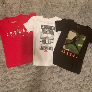 Jordan t-shirts (3) Toddler size 4-5